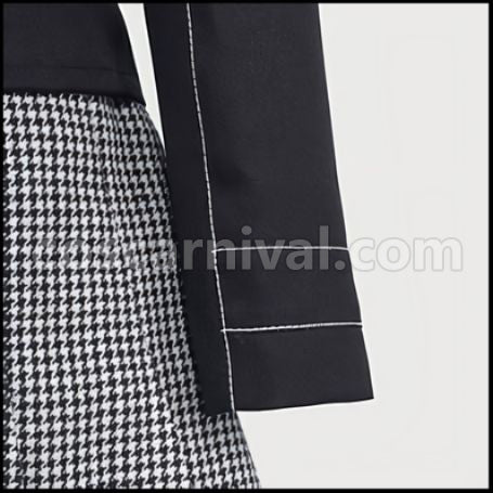 Persona 4 Yasogami High School Kujikawa Rise Girls Uniform Costume + Wig 2 Piece Set coscarnival - Cuff Style