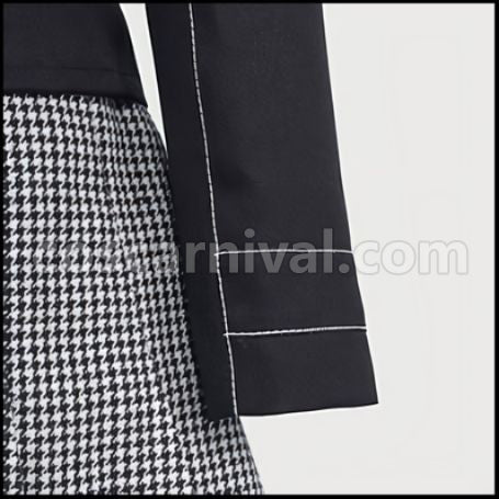 Persona 4 Yasogami High School Kujikawa Rise Girls Uniform Costume + Wig 2 Piece Set coscarnival - Cuff Style
