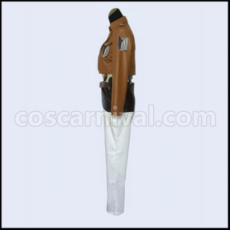 Attack on Titan Scout Regiment Eren Yeager Cosplay Costume coscarnival - Hem Detail