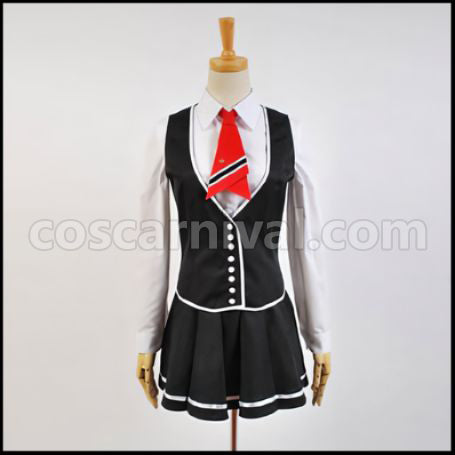 Kamigami no Asobi Kusanagi Yui School Uniform Cosplay Costume coscarnival - Collar Design
