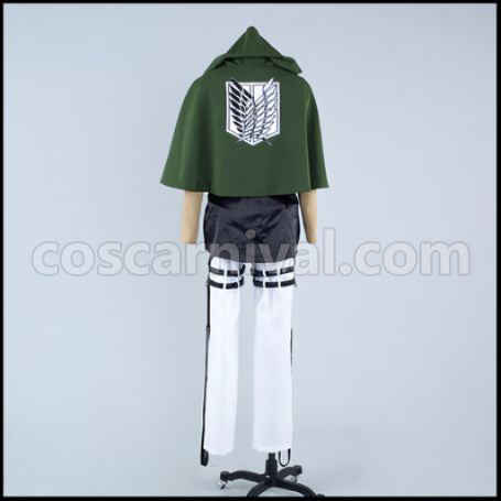 Attack on Titan Scout Regiment Eren Yeager Cosplay Costume Ver2 coscarnival - Hem Detail