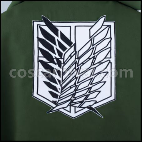 Attack on Titan Scout Regiment Eren Yeager Cosplay Costume Ver2 coscarnival - Pocket Design
