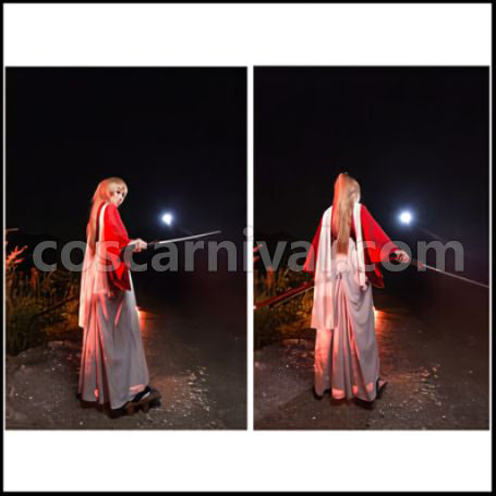 Gintama The Final Movie Sougo Okita Free Size Cosplay Costume coscarnival - Front View