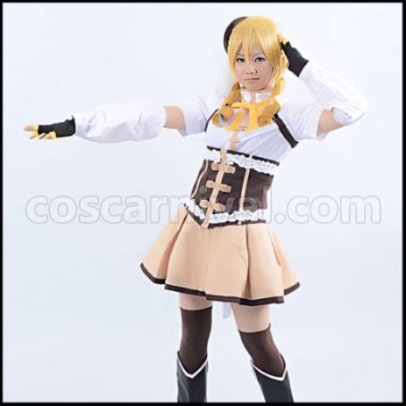 Mahou Shoujo Madoka Magica Tomoe Mami Cosplay Costume New Edition by coscarnival - Front View