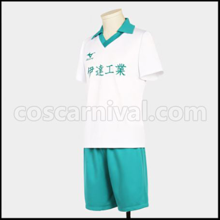 Haikyuu!! Date Tech High School Takanobu Aone Cosplay Costume coscarnival - Back View