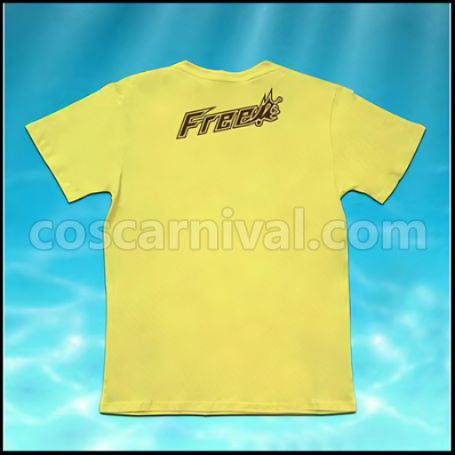 Free! Iwatobi High School T-Shirt Cosplay Costume coscarnival - Back View