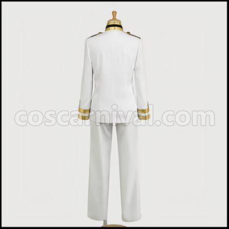 Axis Powers Hetalia Japanese Military Uniform Cosplay Costume coscarnival - Back View