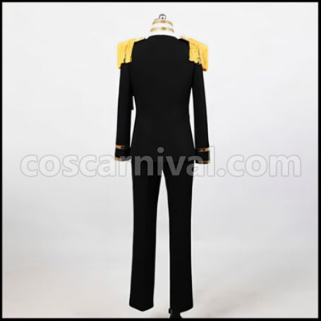 Axis Powers Hetalia Japan Black Military Uniform 3rd Volume European Car Situation Cosplay Costume coscarnival - Detail Close-up