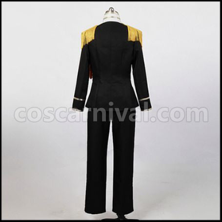 Axis Powers Hetalia Japan Black Military Uniform 3rd Volume European Car Situation Cosplay Costume coscarnival - Side Profile
