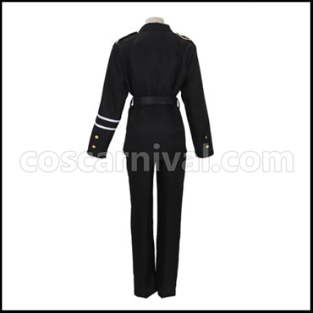 Axis Powers Hetalia Prussia Gilbert Military Uniform Cosplay Costume coscarnival - Side Profile