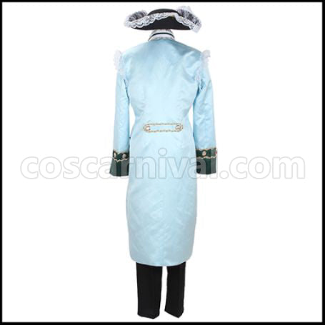 Axis Powers Hetalia France Seven Years' War Cosplay Costume coscarnival - Back View
