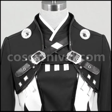 Hakuoki 2010 Calendar Saito Hajime Black Cosplay Costume coscarnival - Material Texture