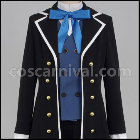 Black Butler Ciel Phantomhive Black Cosplay Costume coscarnival - Material Texture
