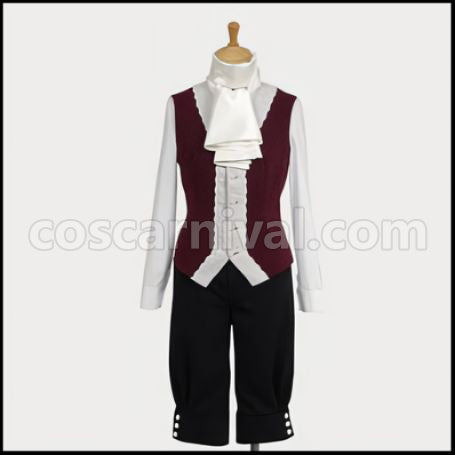 Black Butler Sebastian Episode 16 Outfit Cosplay Costume coscarnival - Detail Close-up