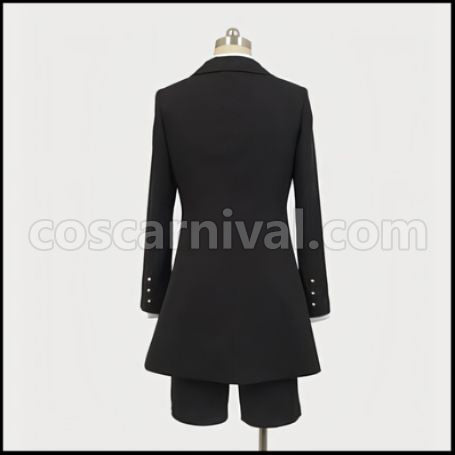 Black Butler II Ciel Phantomhive Mourning Outfit Cosplay Costume coscarnival - Back View