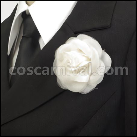 Black Butler II Ciel Phantomhive Mourning Outfit Cosplay Costume coscarnival - Collar Design
