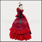 Black Butler Madam Red Ball Gown Cosplay Costume coscarnival - Side Profile