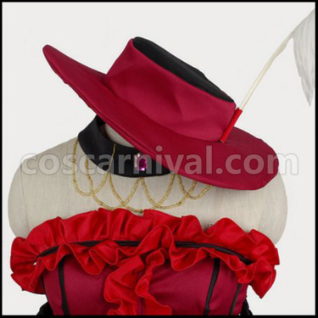 Black Butler Madam Red Ball Gown Cosplay Costume coscarnival - Collar Design