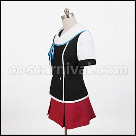 Dream Eater Merry Isana Tachibana Brave Fish Cosplay Costume coscarnival - Back View