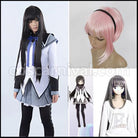 Mahou Shoujo Madoka Magica Akemi Homura Costume + Wig 2-Piece Set by coscarnival - Front View