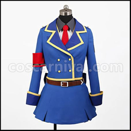Detective Opera Milky Holmes Akechi Kokoro Cosplay Costume coscarnival - Front View