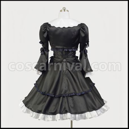 My Little Sister Can't Be This Cute Kuroneko Gothic Dress Cosplay Costume coscarnival - Back View