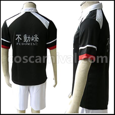 The New Prince of Tennis Fudomine Middle School Tennis Wear Summer Cosplay Costume coscarnival - Back View