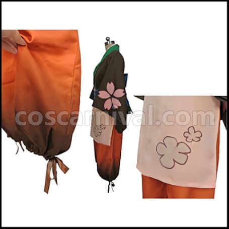 Hozuki's Coolheadedness Kodama Cosplay Costume coscarnival - Back View