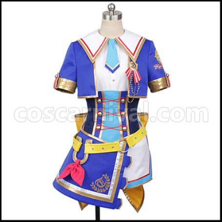 Uma Musume Pretty Derby Tokai Teio 3rd Live Outfit Glorious Azure Cosplay Costume coscarnival - Front View