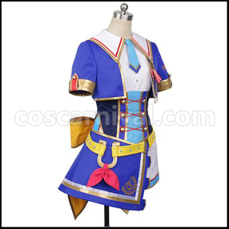 Uma Musume Pretty Derby Tokai Teio 3rd Live Outfit Glorious Azure Cosplay Costume coscarnival - Back View