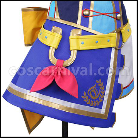 Uma Musume Pretty Derby Tokai Teio 3rd Live Outfit Glorious Azure Cosplay Costume coscarnival - Cuff Style