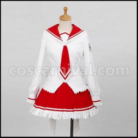 Aria the Scarlet Ammo Riko Mine Cosplay Costume coscarnival - Front View