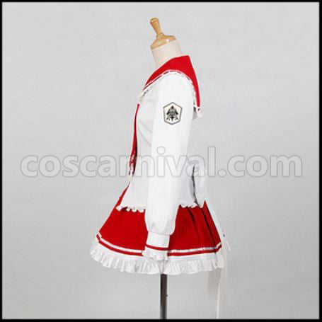 Aria the Scarlet Ammo Riko Mine Cosplay Costume coscarnival - Back View