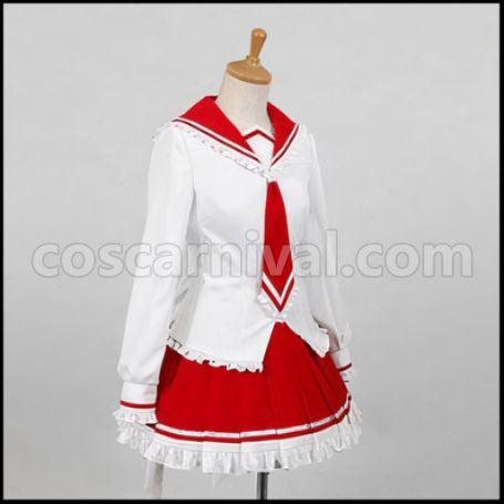 Aria the Scarlet Ammo Riko Mine Cosplay Costume coscarnival - Side Profile
