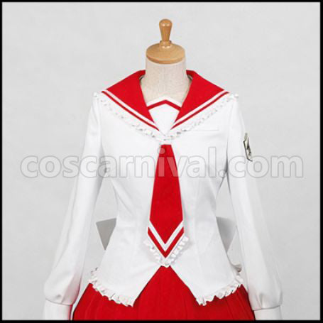 Aria the Scarlet Ammo Riko Mine Cosplay Costume coscarnival - Collar Design