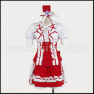 Macross F Gemini Constellation Formal Dress Ranka Lee Cosplay Costume coscarnival - Detail Close-up