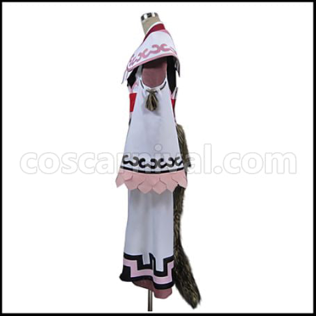 Utawarerumono Itsuwari no Kamen Rulutieh Cosplay Costume coscarnival - Back View