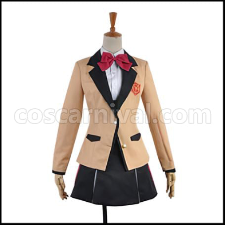 Gonna be the Twin-Tail!! Erina Shindou/Tail Yellow Cosplay Costume coscarnival - Front View
