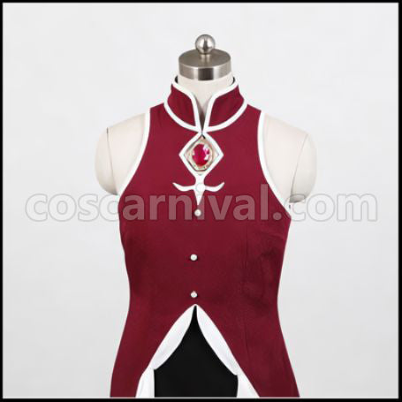 Mahou Shoujo Madoka Magica Sakura Kyouko Costume + Wig + Boots 3-Piece Set by coscarnival - Material Texture
