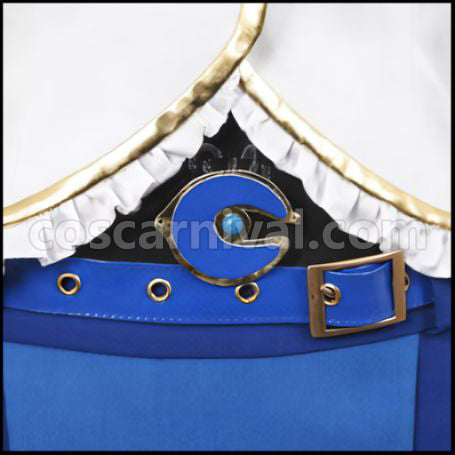 Mahou Shoujo Madoka Magica Miki Sayaka Costume + Wig + Boots 3-Piece Set by coscarnival - Collar Design