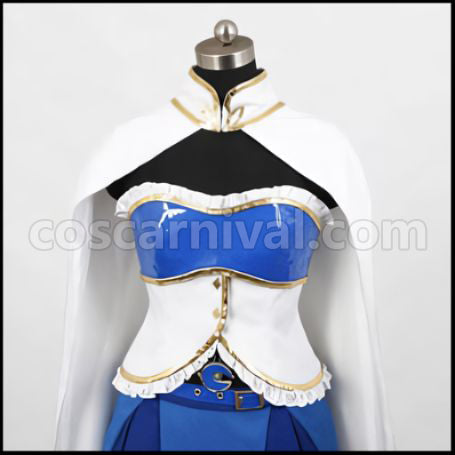 Mahou Shoujo Madoka Magica Miki Sayaka Costume + Wig + Boots 3-Piece Set by coscarnival - Cuff Style