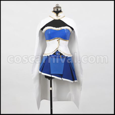 Mahou Shoujo Madoka Magica Miki Sayaka Costume + Wig + Boots 3-Piece Set by coscarnival - Hem Detail