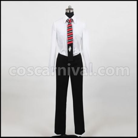 Blue Exorcist Okumura Yukio Costume + Wig Two-Piece Set coscarnival - Pocket Design