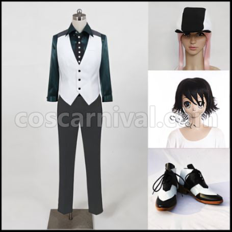 TIGER & BUNNY Kotetsu T. Kaburagi Outfit Wig Shoes Three Piece Set coscarnival - Front View
