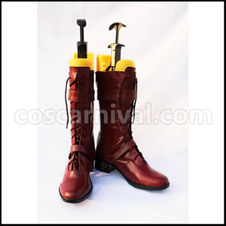 TIGER & BUNNY Barnaby Brooks Jr. Outfit Wig Boots Three Piece Set coscarnival - Collar Design