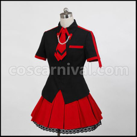 BLOOD-C Kisaragi Saya Cosplay Costume + Wig Set coscarnival - Color and Pattern