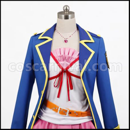 Detective Opera Milky Holmes Genius4 Toyama Saku Outfit + Boots 2 Piece Set Cosplay Costume coscarnival - Back View