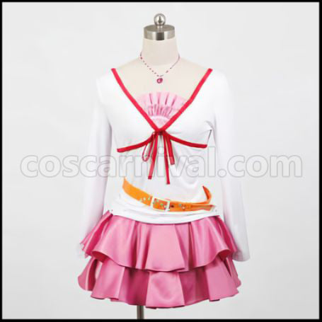 Detective Opera Milky Holmes Genius4 Toyama Saku Outfit + Boots 2 Piece Set Cosplay Costume coscarnival - Cuff Style