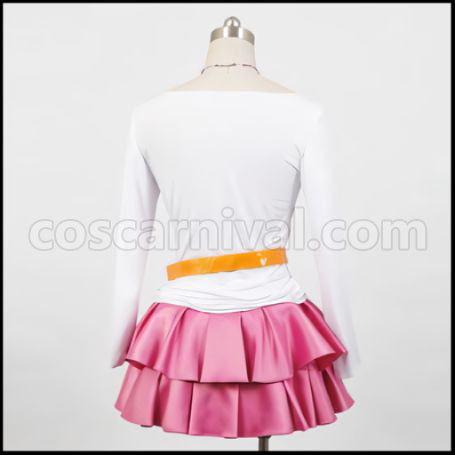 Detective Opera Milky Holmes Genius4 Toyama Saku Outfit + Boots 2 Piece Set Cosplay Costume coscarnival - Hem Detail