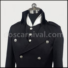 Hakuoki Saito Hajime Western Outfit Costume + Wig Set coscarnival - Back View